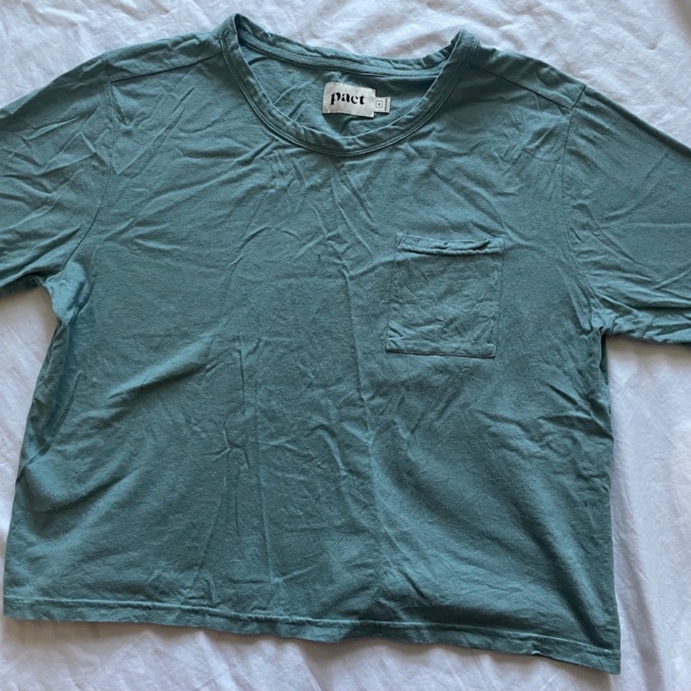 Pact Cotton Hemp Boxy Cropped Tee